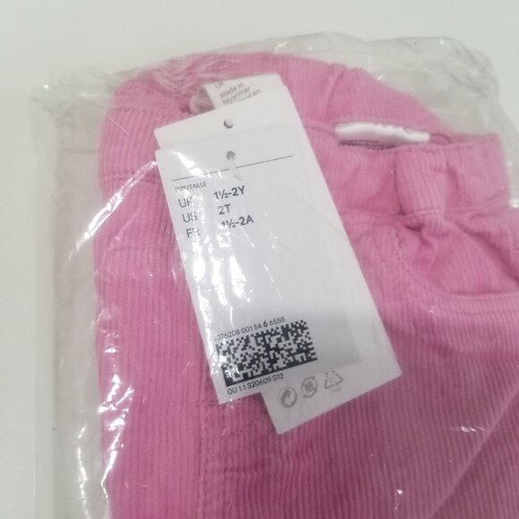 NWT H&M Twill Pants Color Pink‎ Size 2T - Picture 5 of 6